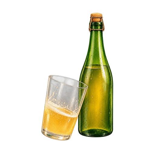 Basque Cider sticker illustration