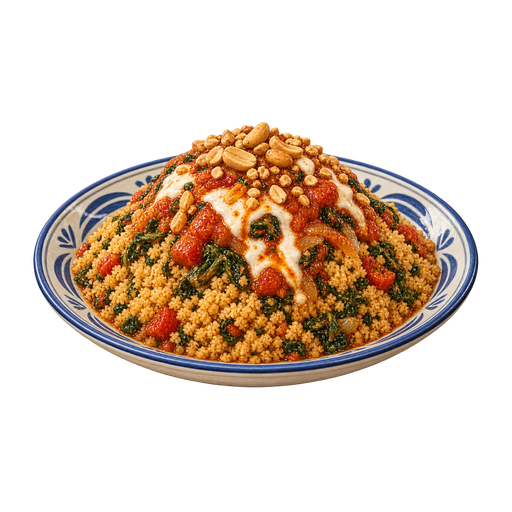 Sarakolé Millet Couscous sticker illustration