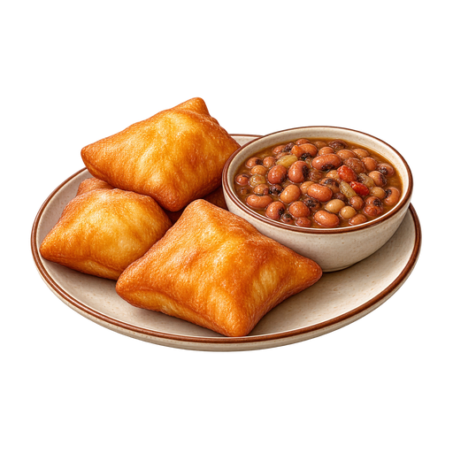 Beignets with Beans sticker illustration