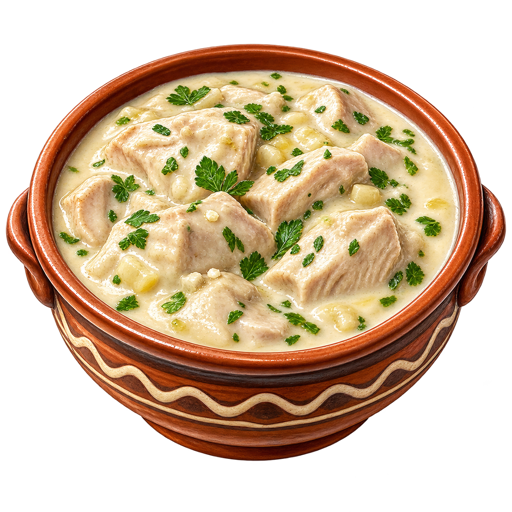 White Stew sticker illustration