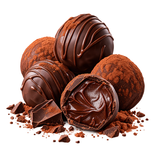 Belgian Chocolate Truffle sticker illustration