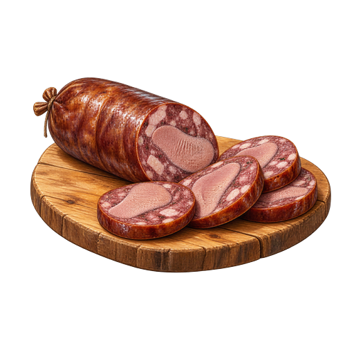 Bernese Tongue Sausage sticker illustration