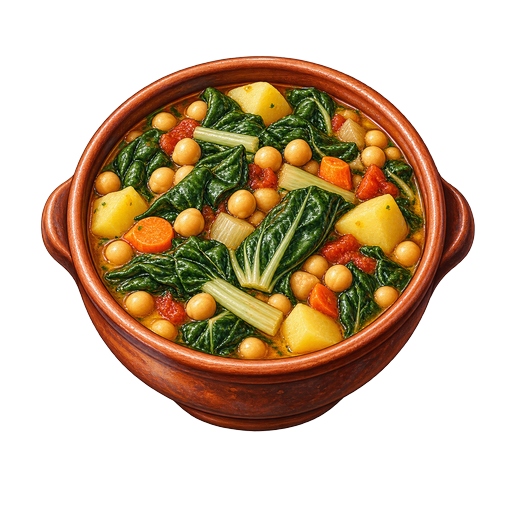 Chard Greens Stew sticker illustration