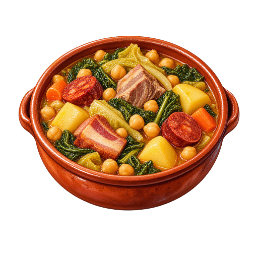 Málaga Greens Stew sticker illustration