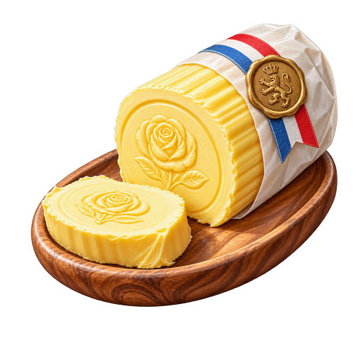 Luxembourg Rose-Marked Butter sticker illustration