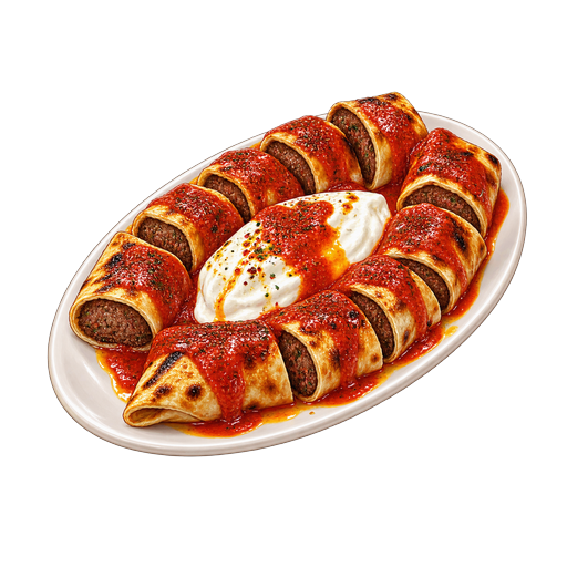 Beyti kebab sticker illustration