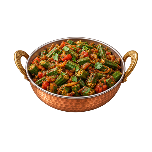 Bhindi Masala sticker illustration