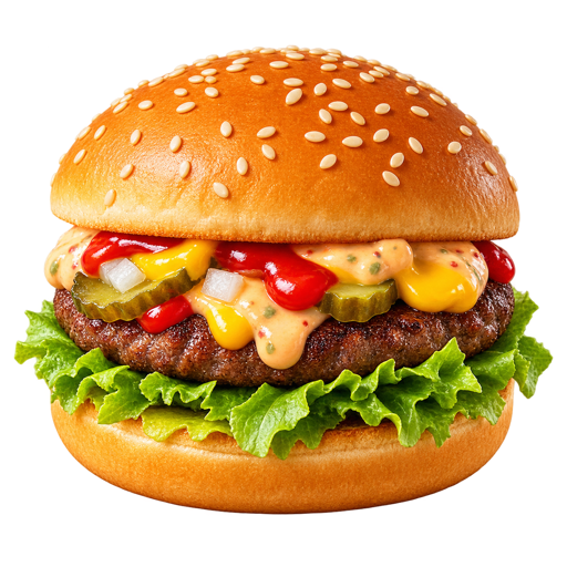 Bicky Burger sticker illustration