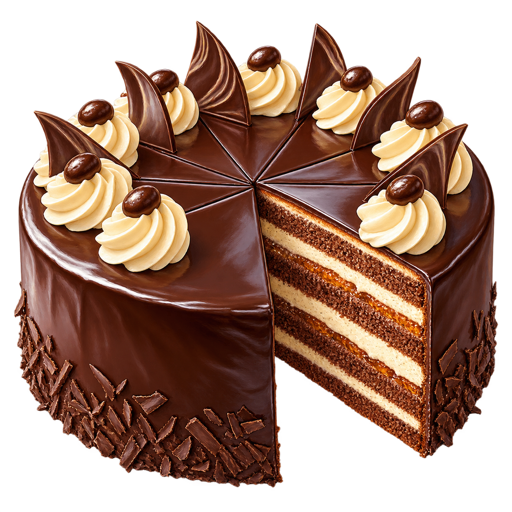 Biedermeier-Torte sticker illustration