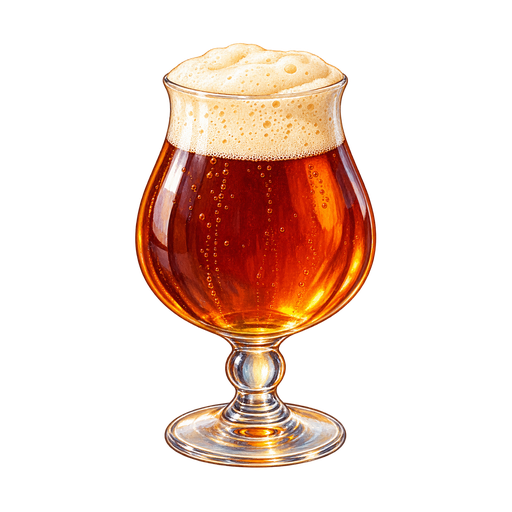 Bière de Garde sticker illustration