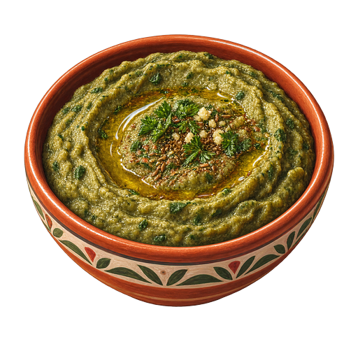 Palestinian Bissara sticker illustration