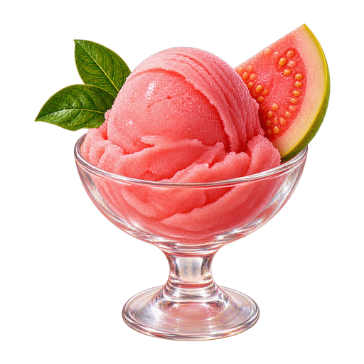 Saint Barts Guava Sorbet sticker illustration