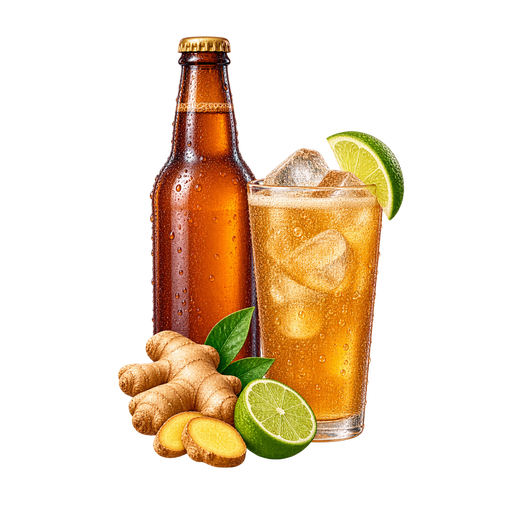 Barritt's Ginger Beer sticker illustration