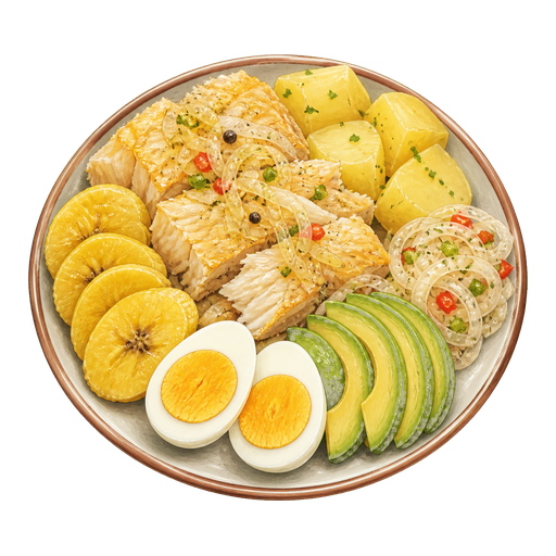 Bermuda Codfish Breakfast sticker illustration