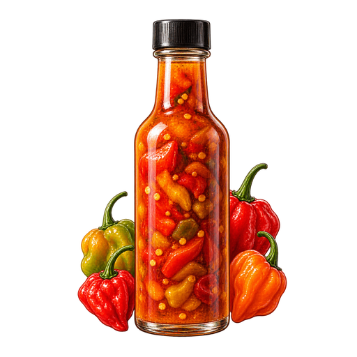 Outerbridge's Original Sherry Peppers sticker illustration