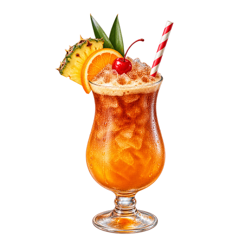 Bermuda Rum Swizzle sticker illustration