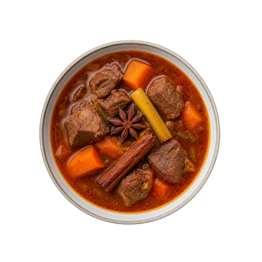 Bo Kho sticker illustration