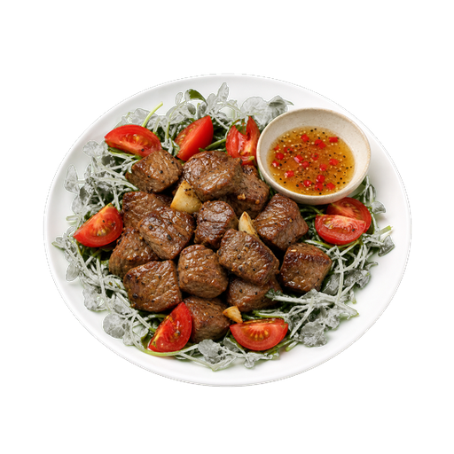 Cambodian Lok Lak sticker illustration