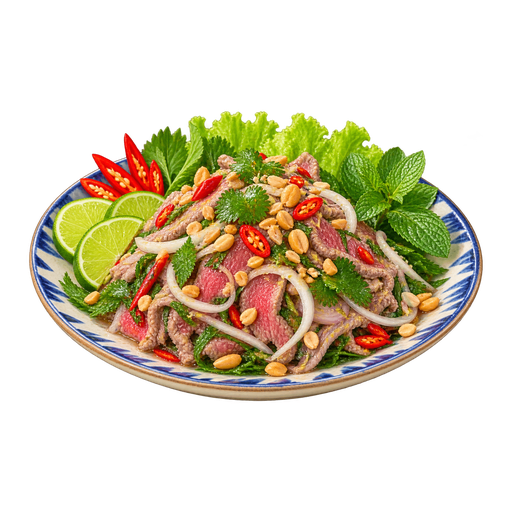 Bò tái chanh (Rare Beef in Lime Juice Salad) sticker illustration