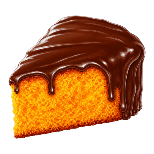 Bolo de Cenoura sticker illustration
