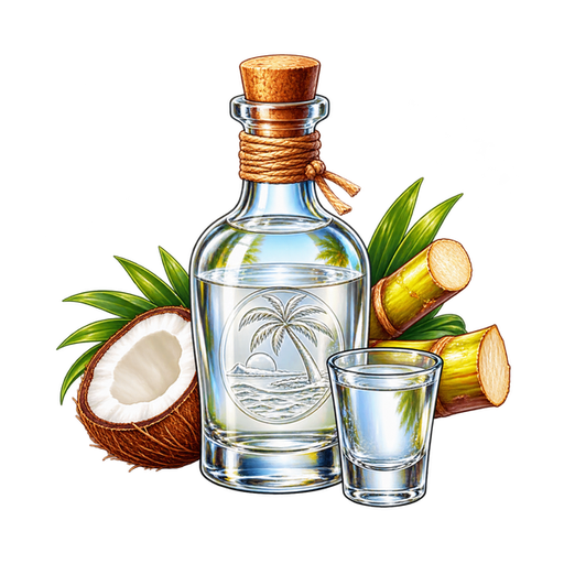 Rincon Rum sticker illustration