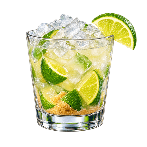 Caipirinha sticker illustration