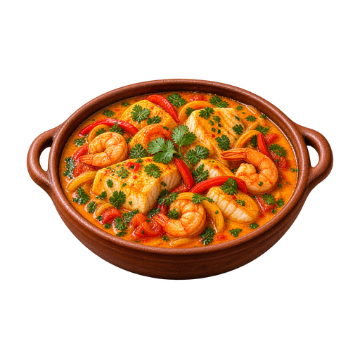 Moqueca sticker illustration