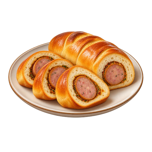 Brabant Sausage Roll sticker illustration