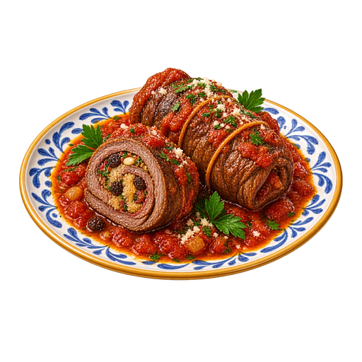 Braciole rifatte sticker illustration