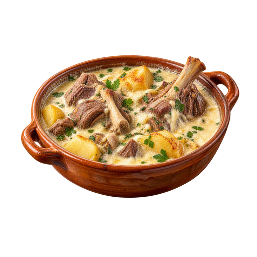 Lamb Cooked in Milk sticker illustration