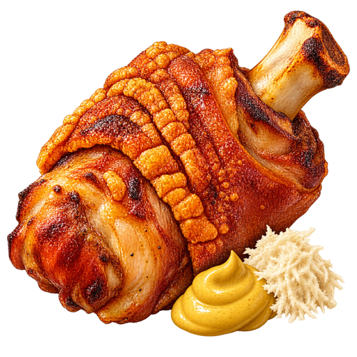 Roast Pork Knuckle sticker illustration