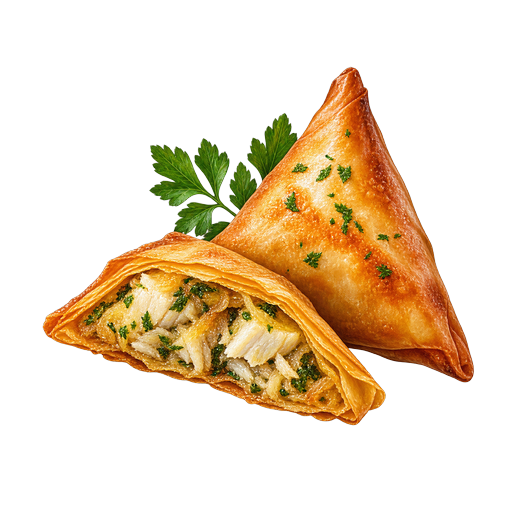 Salt Cod Brick Pastry sticker illustration