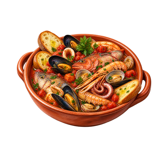 Brodetto alla vastese sticker illustration