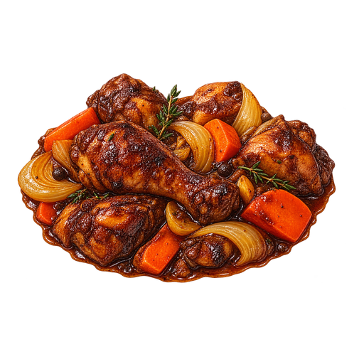 Brown Stew Chicken sticker illustration