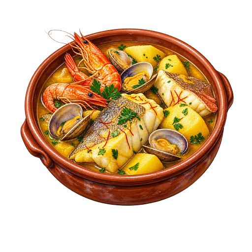 Ibizan Fish Boil sticker illustration