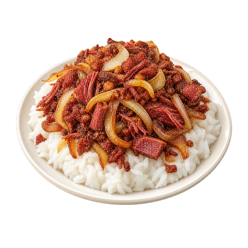 Bully Beef and Rice sticker illustration