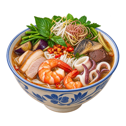 Bún mắm (Fermented Fish Noodle Soup) sticker illustration