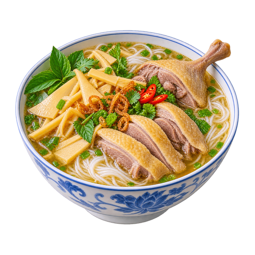 Bún măng vịt (Duck Noodle Soup with Bamboo Shoots) sticker illustration