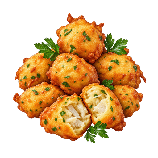Spanish Salt Cod Fritters sticker illustration