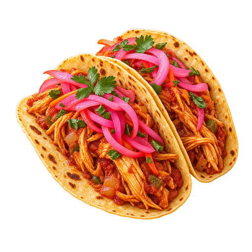 Orange Walk Tacos sticker illustration