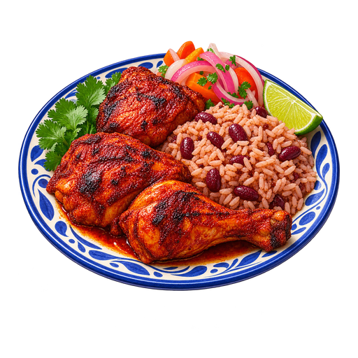 Belizean Red Chicken sticker illustration