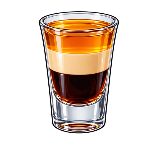 B-52 Cocktail sticker illustration