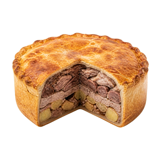 Québec Multi-Meat Pie sticker illustration