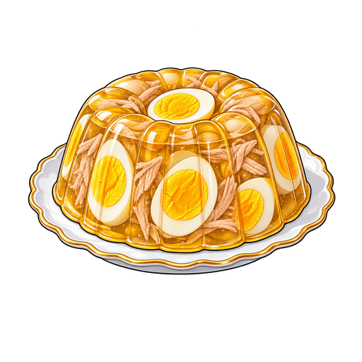Eggs in Aspic sticker illustration