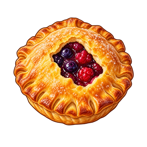 Maple-Filled Poutines à Trou sticker illustration
