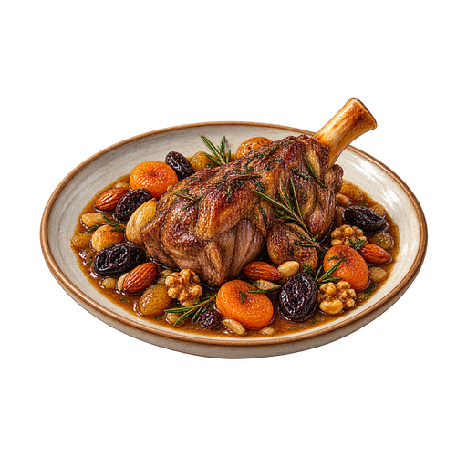 Roast Kid with Chopped Nuts sticker illustration