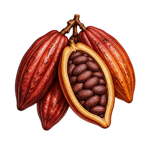Chuao Cacao sticker illustration