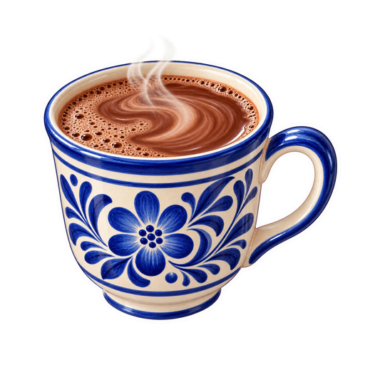 Cacao con Leche sticker illustration