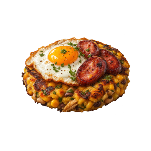 Fried Cachupa sticker illustration