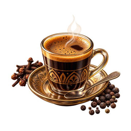 Café Touba sticker illustration